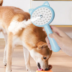 Rechargeable Self-Cleaning Mist Pet Grooming Slicker Brush