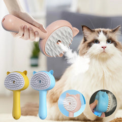 Rechargeable Self-Cleaning Mist Pet Grooming Slicker Brush