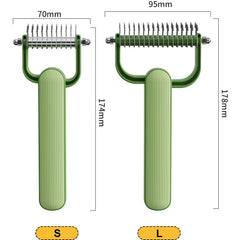 Double-Sided Dematting Comb for Dogs and Cats Grooming