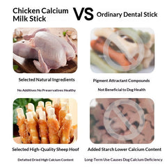 Chicken Milk Sticks Calcium Chews Dog Treats Bones