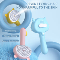 Rechargeable Self-Cleaning Mist Pet Grooming Slicker Brush