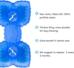 Cooling Dog Teething Chew Toy with Treat Holder